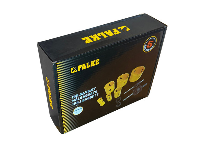 Falke elektriker hullsagsett med 6 deler